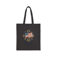 Celebrate 250 Flag Wreath Tote | 1776-2026 Patriotic Canvas 2