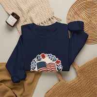 250th Anniversary American Flag Wreath Sweatshirt | 4th of July Patriotic Apparel 20
