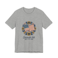Celebrate 250 Patriotic Flag Tee | 1776-2026 4th of July Anniversary 4