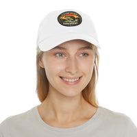 Fishing Dad Hat — 'It's Fish O'Clock Somewhere' Leather Patch Cap 4