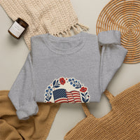 250th Anniversary American Flag Wreath Sweatshirt | 4th of July Patriotic Apparel 17
