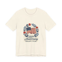 250th Anniversary Flag wreath T-Shirt | 4th of July 1776-2026 Patriotic Tee 3
