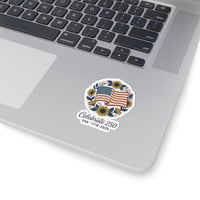 Celebrate 250 Flag Sticker | 1776-2026 4th of July Patriotic Kiss-Cut 5
