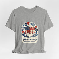 250th Anniversary Flag wreath T-Shirt | 4th of July 1776-2026 Patriotic Tee 17