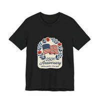 250th Anniversary Flag wreath T-Shirt | 4th of July 1776-2026 Patriotic Tee 2