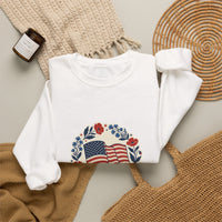 250th Anniversary American Flag Wreath Sweatshirt | 4th of July Patriotic Apparel 8