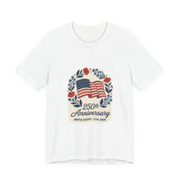 250th Anniversary Flag wreath T-Shirt | 4th of July 1776-2026 Patriotic Tee 1