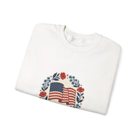 250th Anniversary American Flag Wreath Sweatshirt | 4th of July Patriotic Apparel 7
