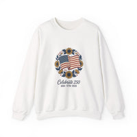 Celebrate 250 USA Crewneck Sweatshirt | 4th of July Patriotic Anniversary 1