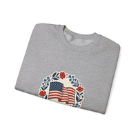 250th Anniversary American Flag Wreath Sweatshirt | 4th of July Patriotic Apparel 16
