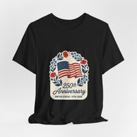 250th Anniversary Flag wreath T-Shirt | 4th of July 1776-2026 Patriotic Tee 11