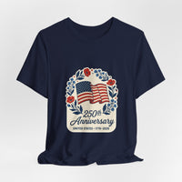 250th Anniversary Flag wreath T-Shirt | 4th of July 1776-2026 Patriotic Tee 20