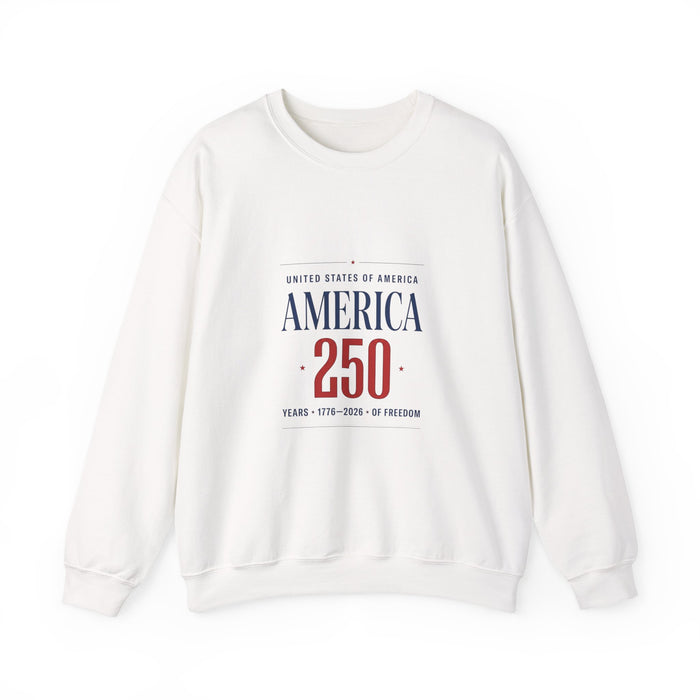 America 250 Crewneck Sweatshirt | 4th of July Patriotic Anniversary