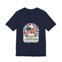 250th Anniversary Flag wreath T-Shirt | 4th of July 1776-2026 Patriotic Tee 5